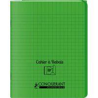 Cahier avec rabats 96 pages seyes, format 24 x 32 cm Polypropylène - Vert - Image principale