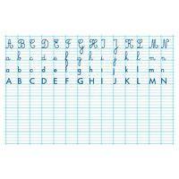 Tableau effaçable à sec 80 x 120 cm alphabet et seyes recto-verso - Image principale