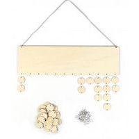 Calendrier d'anniversaire de la classe en bois à décorer - Image principale