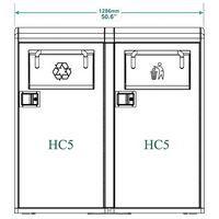 Double poubelle connectée Bigbelly avec compacteur - Image 3