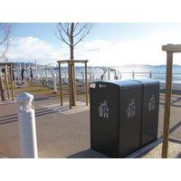 Double poubelle connectée Bigbelly avec compacteur - Image 4