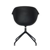 Lot de  2 Fauteuils Moon pied Noir coque polypro Noir - Image 3