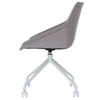 Lot de  2 Chaises Luigi pied Blanc assise tissu polyester Gris - Image 3