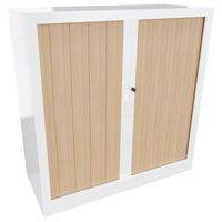 Armoire métal Classique hauteur 135 cm rideaux PVC classé au feu M1 Acial - Image 2