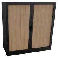 Armoire métal Classique hauteur 135 cm rideaux PVC classé au feu M1 Acial - Image 4