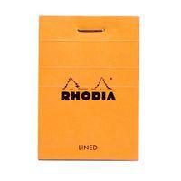 Bloc agrafé orange ligné 80 feuillets - Rhodia - Image principale