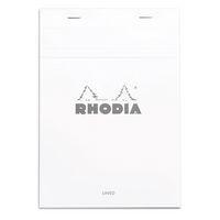 Bloc agrafé blanc ligné + marge - Rhodia - Image principale