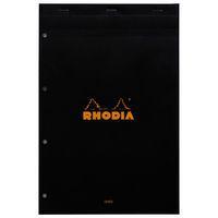 Bloc agrafé perforation 4 trous ligné + marge - Rhodia - Image principale