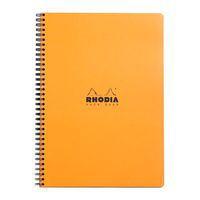 Notebook intégral orange ligné margé cadre en-tête A4+ - Image principale