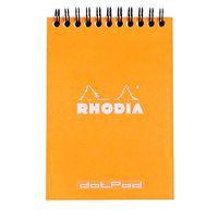 Bloc orange reliure intégrale réglure dot - Rhodia - Image principale