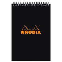 Bloc noir reliure intégrale réglure ligné - Rhodia - Image principale