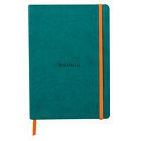 Rhodiarama carnet souple couleur paon A5 160 pages dot 90g - Image principale