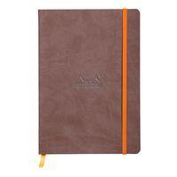 Rhodiarama carnet souple chocolat A5 160 pages ligné 90g - Image principale