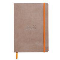 Rhodiarama carnet souple couleur taupe A5 160pages ligné 90g - Image principale