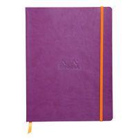 Rhodiarama carnet souple violet 19x25cm ligné papier ivoire - Image principale