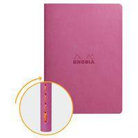 Cahier rhodiarama piqûre textile lilas A5 64 pages dot 90 g - Image principale