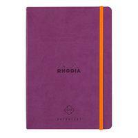 Carnet perpétuel violet A5 coins microperforés + élastique - Image principale