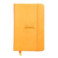 Webnotebook orange 9x14 cm 192 pages dot fermeture élastique - Image principale