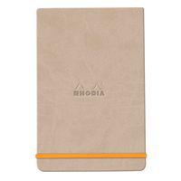 Rhodiarama Webnotepad rigide beige A5 ligné + élastique - Image principale