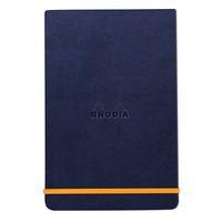Rhodiarama Webnotepad rigide bleu nuit A5 ligné + élastique - Image principale