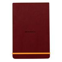 Rhodiarama Webnotepad rigide lie de vin A5 ligné + élastique - Image principale