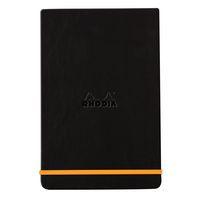 Rhodiarama Webnotepad rigide noir A5 ligné + élastique - Image principale