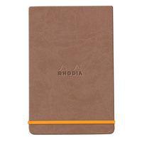 Rhodiarama Webnotepad rigide taupe A5 ligné + élastique - Image principale