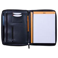 Grand conférencier noir pour bloc ou carnet format A4 - Image principale