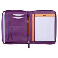 Petit conférencier violet pour bloc ou carnet format A5 - Image principale