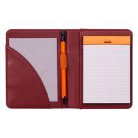 Livret porte-bloc n 11 lie de vin pour bloc carnet format A7 - Image principale