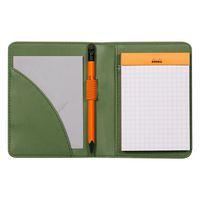 Livret porte-bloc n 11 sauge pour bloc ou carnet format A7 - Image principale