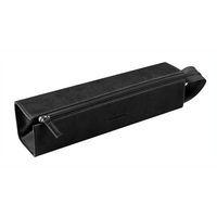 Trousse plumier noir simili cuir italien 23x5x5 cm - Image principale