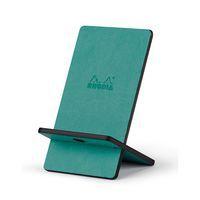 Support pour téléphone mobile en simili cuir italien eau - Image principale
