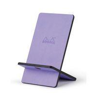 Support pour téléphone mobile en simili cuir italien iris - Image principale