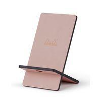 Support téléphone mobile simili cuir italien touche de rose - Image principale
