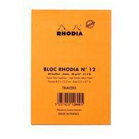 Bloc agrafé orange N 12 8,5x12 cm 80 feuillets 80g - Image 3