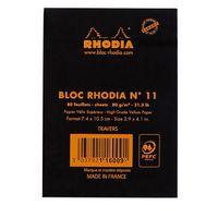 Bloc agrafé noir N 11 7,4x10,5 cm 80 feuillets 80g - Image 4