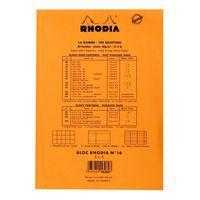 Bloc agrafé orange Yellow N 16 14,8x21 cm 80 feuillets 5x5 - Image 2