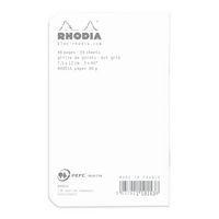 Carnet piqué blanc dot 7,5x12 cm 48p non détachables 80g - Image 2