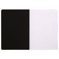 Cahier noir piqué ligné 21x29,7 cm 96 pages non détachables 80g - Image 3