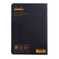 Cahier piqué noir 14,8x21cm 96 pages 5x5 non détachables 80g - Image 3