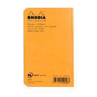 Carnet piqué orange 7,5x12 cm 48p 5x5 non détachables 80g - Image 3