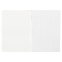 Cahier piqué blanc 14,8x21 cm 96 pages 5x5 non détachables 80g - Image 3