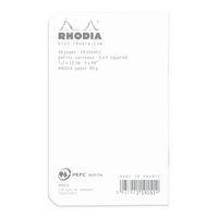 Carnet piqué blanc 7,5x12 cm 48p 5x5 non détachables 80g - Image 3