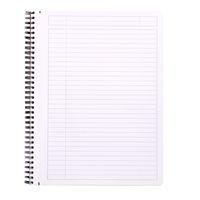 Notebook intégral noir ligné margé cadre en-tête A4+ - Image 2