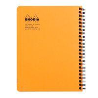 Notebook reliure intégrale orange 16x21 cm 160 pages 5x5 - Image 3