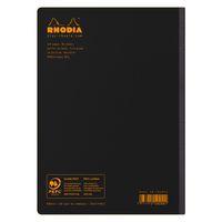 Carnet dos toilé Composition book noir A5 5x5 - Image 2