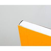 Carnet souple élastique orange A5+ 16x21 cm 5x5 avec cadre - Image 2