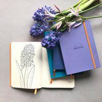 Rhodiarama carnet souple couleur saphir A5 160 pages dot 90g - Image 5