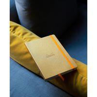 Rhodiarama carnet souple or A5 160 pages ligné 90g - Image 2